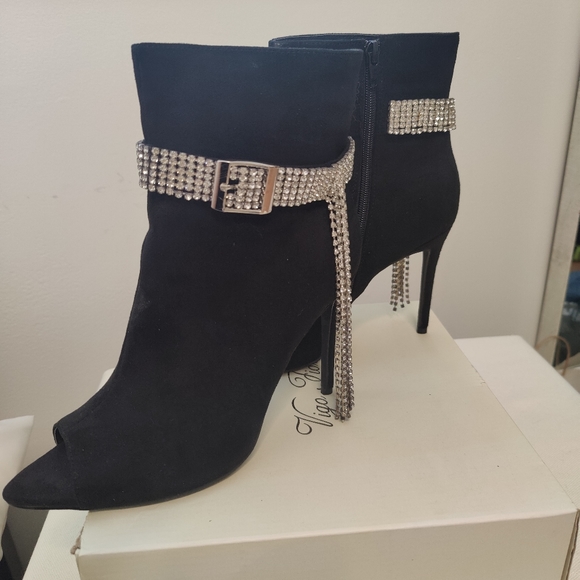 Vigo Fiore telme-1 black heel size 8-1/2 - Picture 3 of 8